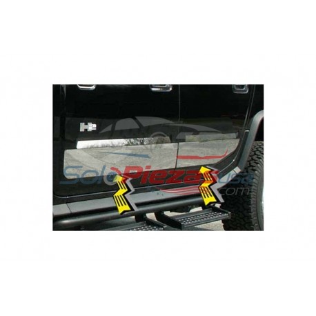 Willmore Hummer H2 cuerpo de acero inoxidable Side Molding