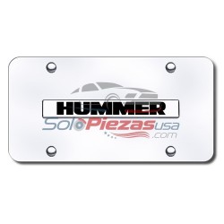 Hummer Logo Chrome Placa