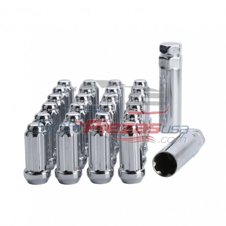 Tuercas Cromadas Ford mustang con llave