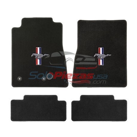 JUEGO DE ALFOMBRILLAS PONY CON LOGOTIPO