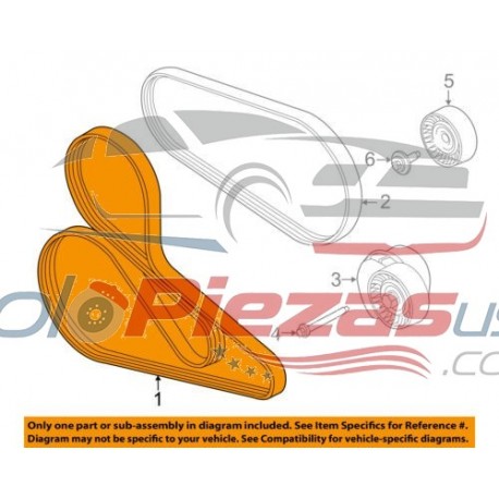 FORD MUSTANG 5.0 CORREA PRINCIPAL