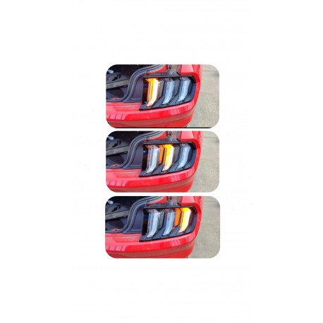 Ford Mustang pilotos amarillos