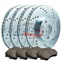 MUSTANG DISCOS PERFORADOS Y PASTICAS KIT