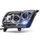 Chrome proyector dual de Halo Faros - LED (10-12 GT, V6)