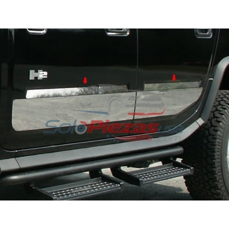 QAA Hummer H2 Puerta de acero inoxidable Insertar Recortar