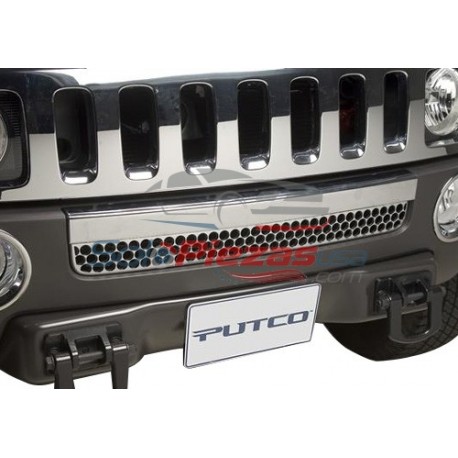 Putco Hummer H3 cromado del parachoques delantero Vent de Gaza Accent