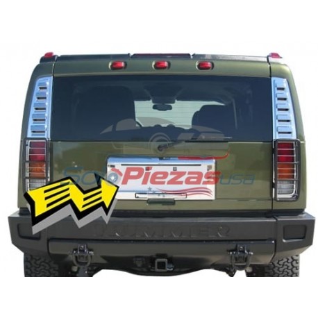 Licencia marco Putco Hummer H2 trasero cromado