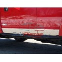 QAA Hummer H3 acero inoxidable de 4 Pc Rocker panel de ajuste
